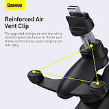 Тримач BASEUS Smart Solar Power Wireless Car Mount Electric Holder | |4.7-6.7"| (SUZG000001), фото 3