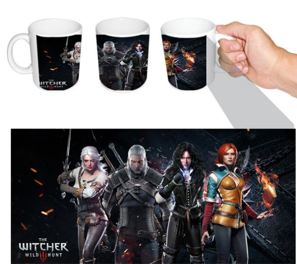 Чашка біла Відьмак Геральт ABC