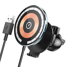 Тримач HOCO Discovery Edition multipurpose magnetic Car wireless charger CW42 |Qi, 5-15W|