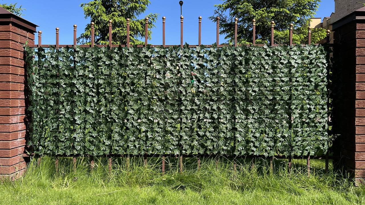 Декоративный забор из искуственных листьев 300х100 см - фото 5 - id-p1861818655