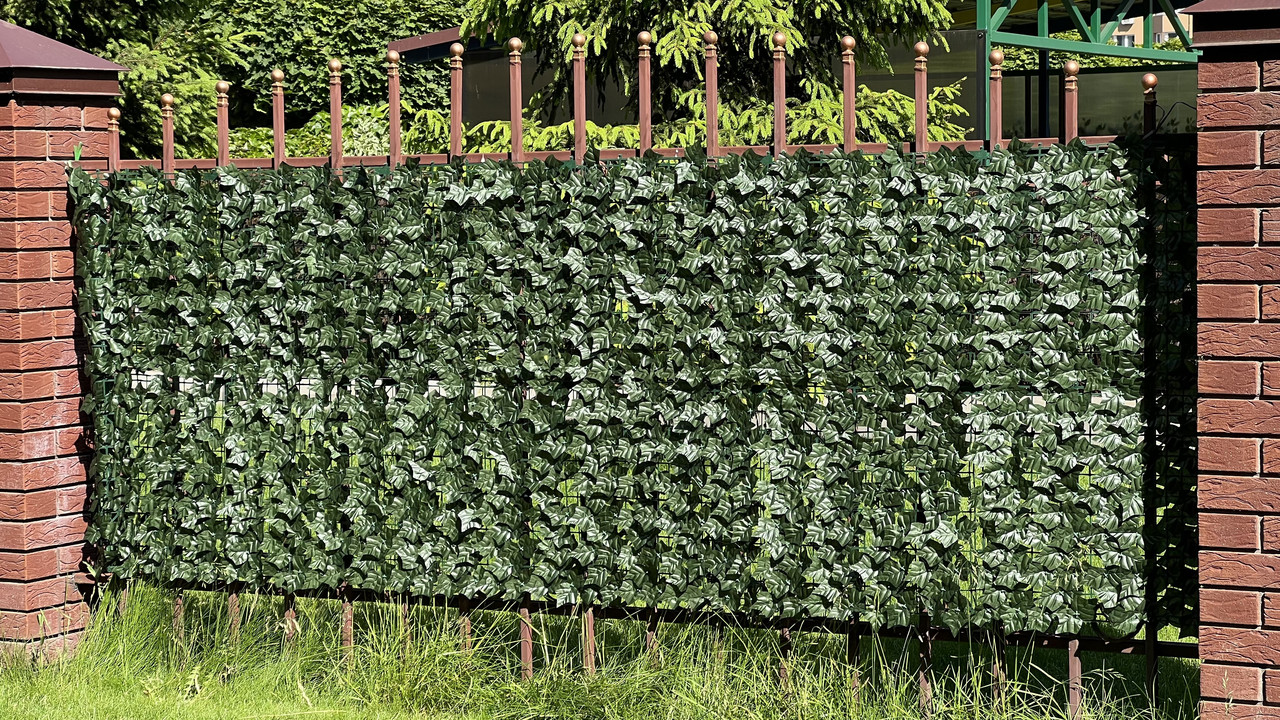 Декоративный забор из искуственных листьев 300х100 см - фото 6 - id-p1861818655