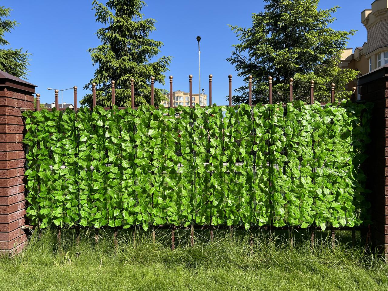 Декоративный забор из искуственных листьев 300х100 см - фото 1 - id-p1861818655