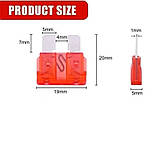 Набір запобіжників AUTO FUSE 100 шт. в органайзері, фото 4