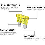Набір запобіжників AUTO FUSE 100 шт. в органайзері, фото 3