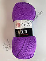 Акриловая фиолетовая пряжа YarnArt Elite (ярнарт элит) 75 орхидея