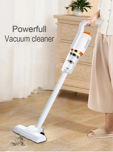 Акумуляторний пилосос без мішка Vacuum Cleaner 2000 mAh 120 Вт бездротовий, вертикальний, фото 1