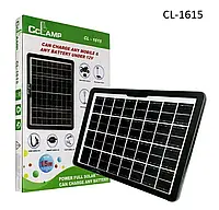 Портативна сонячна панель SOLAR PANEL CL-1615/37х25см Похідний Зарядний пристрій 15W