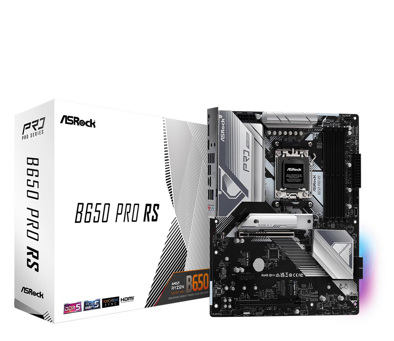 Материнська плата ASRock B650 PRO RS, фото 1