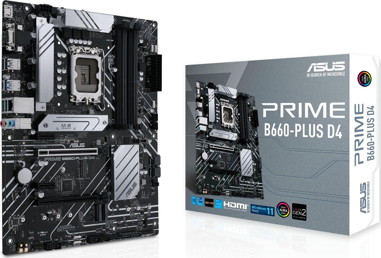 Материнська плата Asus Prime B660-PLUS D4 (90MB18X0-M1EAY0), фото 1