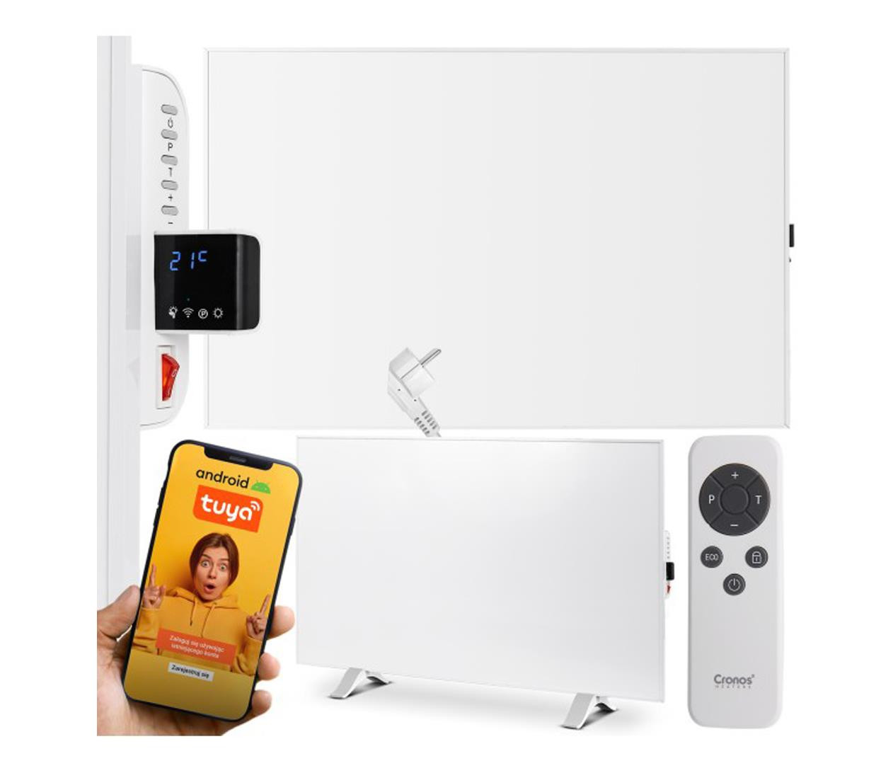 Обігрівач Cronos Synthelith Pro White (CRP-600TWP)