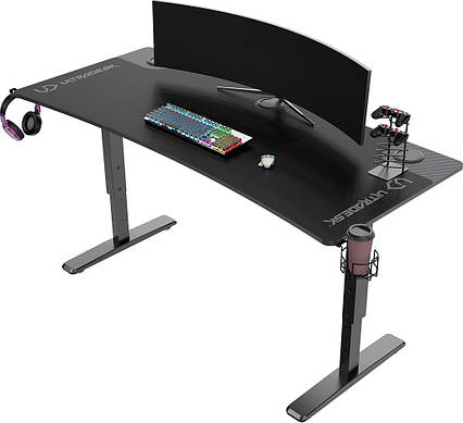 Геймерський ігровий стіл Ultradesk Cruiser Black (UDESK-CR-BK)