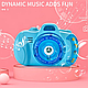 Машинка для мильних бульбашок Bubble Camera Фотоапарат, Блакитний, фото 4