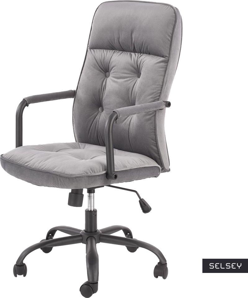 Фото - Комп'ютерне крісло Selsey Офисное кресло  Strowpipe Gray 