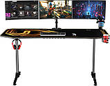 Геймерський ігровий стіл Ultradesk Frag XXL Gold, фото 4