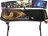 Геймерський ігровий стіл Ultradesk Frag XXL Gold, фото 5