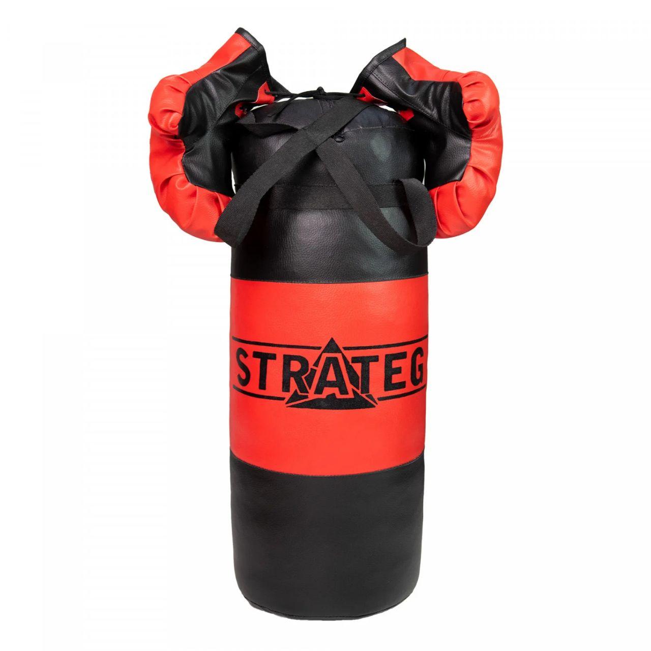 2076 Боксерський набір Strateg червоно-чорний великий, фото 1