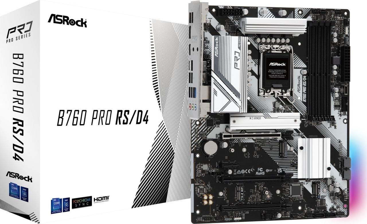 Материнська плата ASRock B760 Pro RS/D4, фото 1