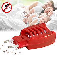 Фумигатор для пластин - устройство от комаров "Таблетка" Красное, прибор от комаров и мух (фумігатор) (ST)