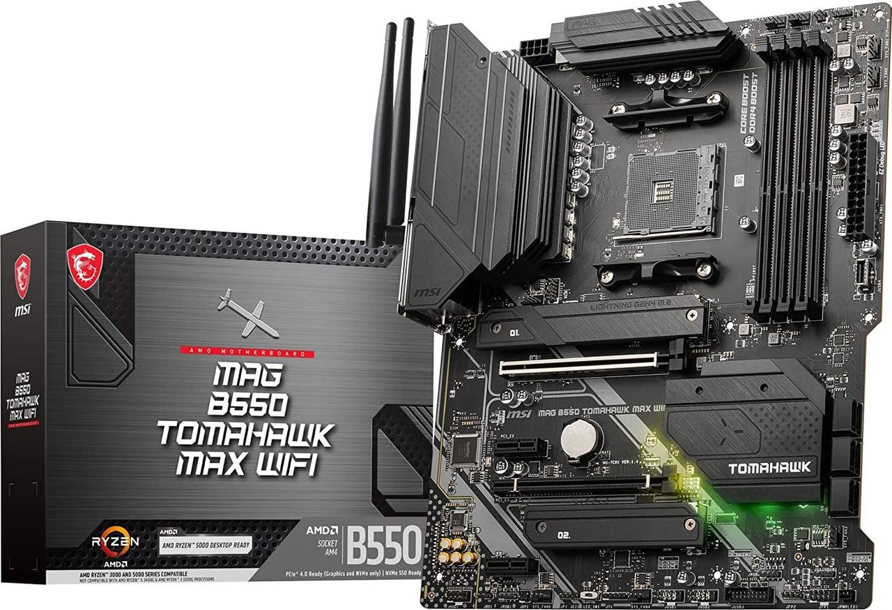 Материнська плата MSI MAG B550 Tomahawk MAX WIFI (911-7C91-037), фото 1