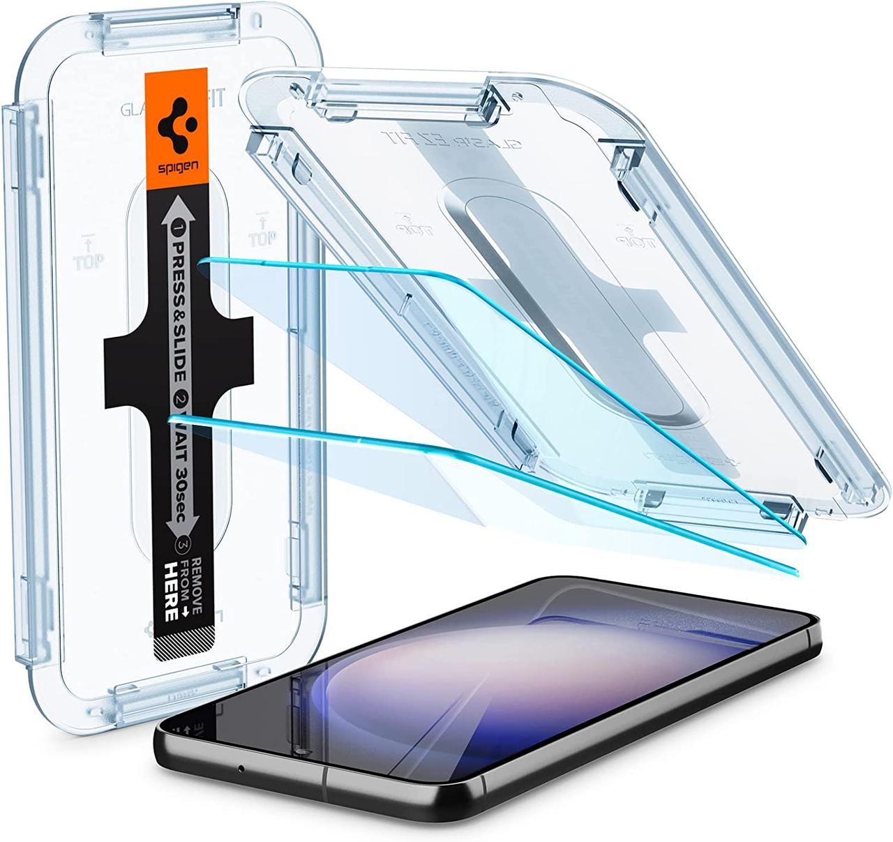 Захисне скло Spigen для Samsung Galaxy S23 Plus — EZ Fit GLAS.tR (2 шт.) (AGL05952)