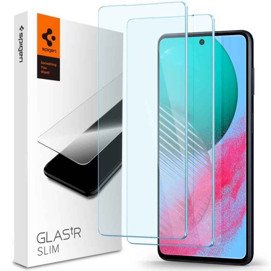 Захисне скло Spigen для Samsung Galaxy M54 5G — Slim Glas.TR (2 шт.), Clear (AGL05972)