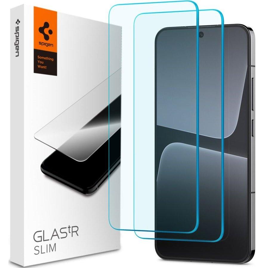Захисне скло Spigen для Xiaomi 13 5G — Slim Glas.TR (2 шт.), Clear (AGL06037)