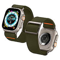 Нейлоновий ремінець Spigen для Apple Watch (49/45/44/42) Lite Fit Ultra, Khaki (AMP05985)