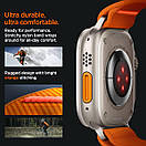 Нейлоновий ремінець Spigen для Apple Watch (49/45/44/42) — Lite Fit Ultra, Orange (AMP05986), фото 4