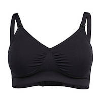 Medela Бюстгальтер Komfort-BH Comfy Bra безшовний для вагітних та годуючих мам. Чорний. Розмір ХL