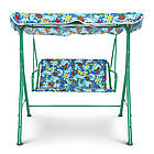 Гойдалка садова з регулюючим дахом для дітей Bambi M 4019-4 Синій, фото 2