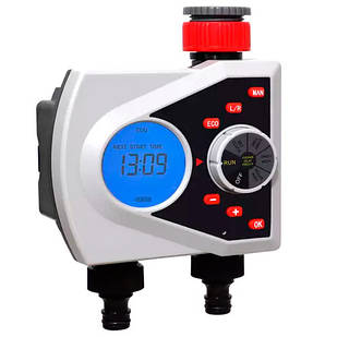 Таймер поливу, подачі води на 2 лінії цифр. упр Aqualin YL21076 підсвічування