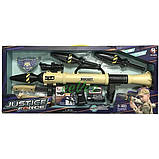 Іграшка гранатомет базука дитячий 60 см стріляє ракетами зі звуковими ефектами Бежевий (60066), фото 3