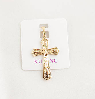 Кулон для підвіски Xuping Jewelry хрестик позолота (082189)