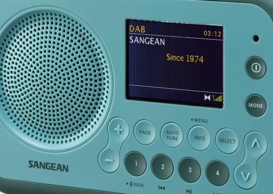 Радиоприемник Sangean DPR-76BT Light Blue - фото 8 - id-p1861792833