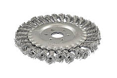 Щітка дискова MASTERTOOL із плетеного дроту Ø 150х22.2 мм 19-9015