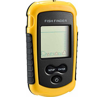 Багатофункціональний ехолот Fish Finder портативний до 100 м сонар Чорно-жовтий