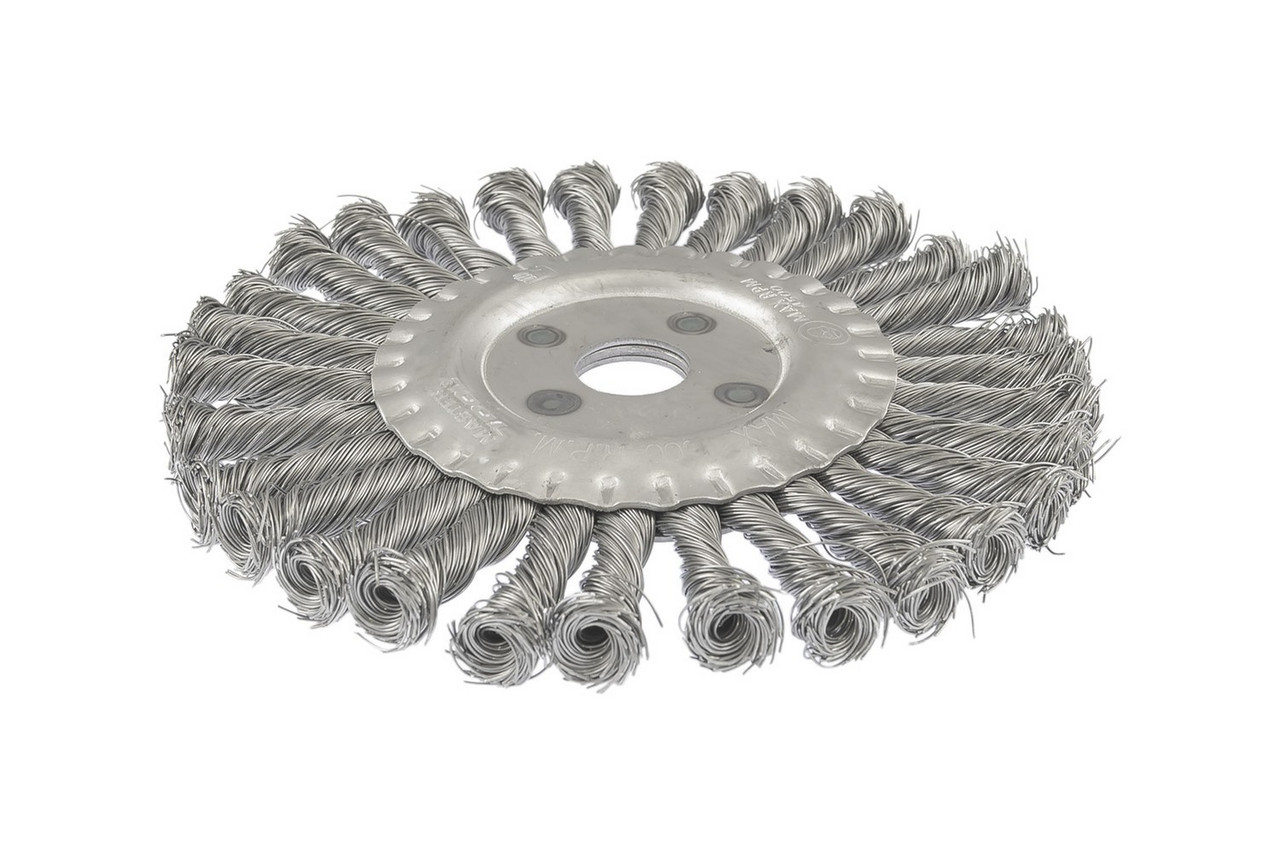 Щітка дискова з плетеного дроту D200*32 мм MASTER TOOL 19-9020, фото 1