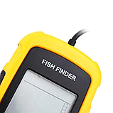 Ехолот Fish Finder портативний до 100 м сонар Чорно-жовтий, фото 6