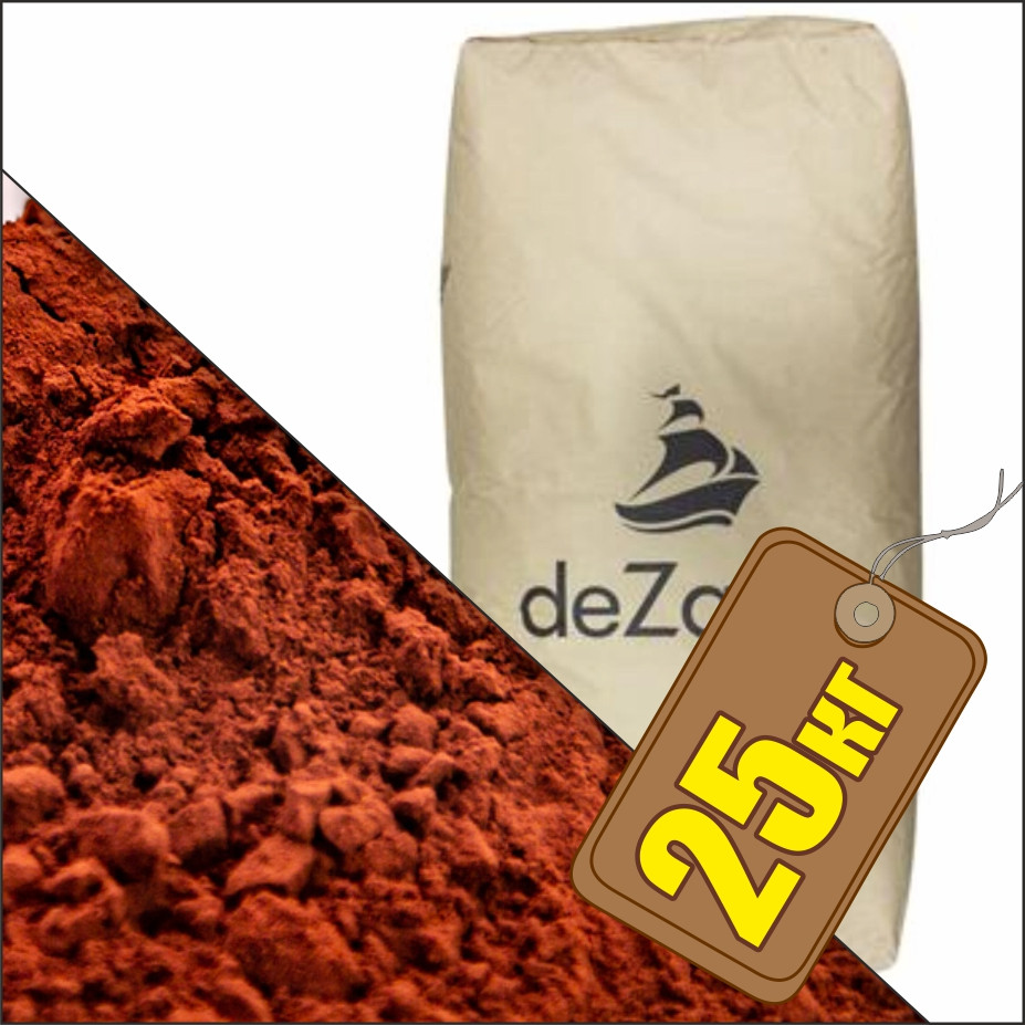 Какао порошок алкалізований, ж.21% (від 25кг, мішок), Нідерланди DeZaan