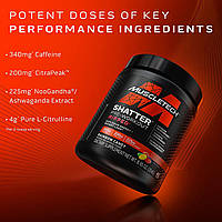 Новий передтренувальний комплекс від MuscleTech Shatter Ripped 250g купуй на сайті extrifit.com.ua .Надходження MuscleTech - США