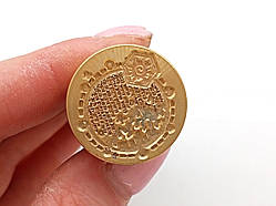 Гори з місяцем — друк для сургуча, з дерев'яною ручкою