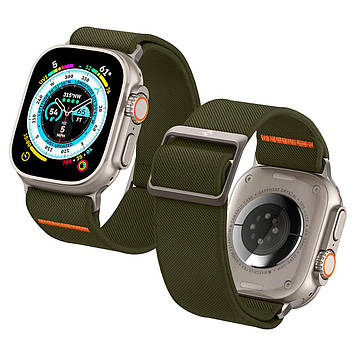 Нейлоновий ремінець Spigen для Apple Watch (49/45/44/42) - Lite Fit Ultra, Khaki (AMP05985)