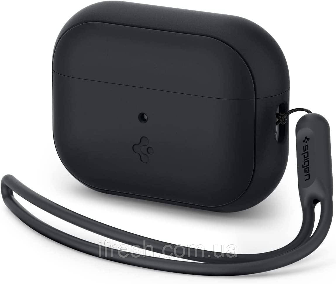 Чохол Spigen для Apple AirPods Pro 2 - Silicone Fit, Black (ACS05479)