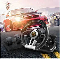 Игровой руль PXN V3 PRO для гонок игр с коробкой передач и педалями с двойной вибрацией для ПК PS Xbox One