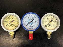 МТП-1М Манометр загальнотехнічний 250 кгс/см2 (25МПа,25000кПа) Ф63мм М12*1,5 радіальний (час спрор-НОВІ!!!!