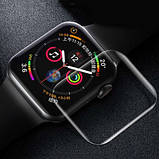 Скло захисне Full Glue для для Apple Watch 38мм- чорний, фото 2