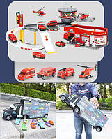 Детский игровой гараж-паркинг Synergy Trading Rescue fire P877-A с транспортом