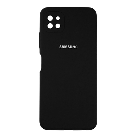 Чохол Silicone Case Premium для Samsung Galaxy A22 5G Black, фото 1