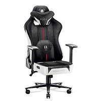Компьютерное игровое кресло для геймера Diablo Chairs X-Player 2.0 (L) Белое и черное