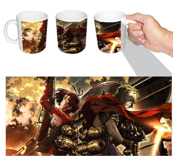 Чашка біла аніме Прут'я залізної міцності Кабанері ABC